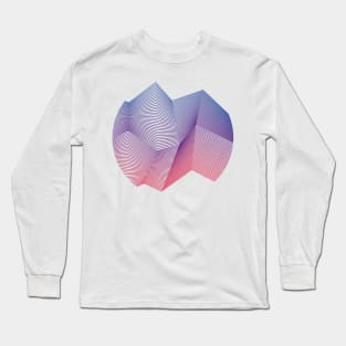 Geometric pattern abstract linear Long Sleeve T-Shirt